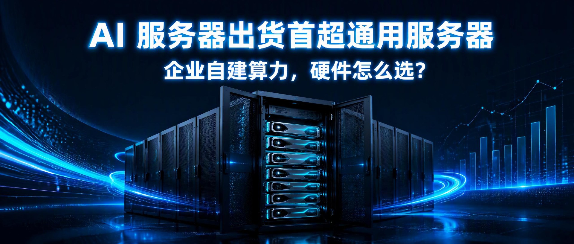 AI 服务器出货首超通用服务器，
企业自建算力，这几类硬件怎么选？